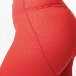 Zyia Red Leopard “Scrunchy What” Light n Tight Leggings